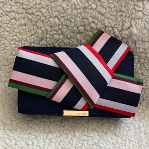 Ted Baker Dannyy Bay of Honor Knot Bow Evening Bag - Navy